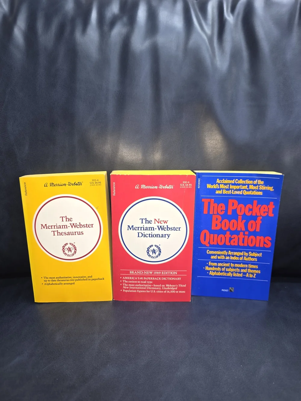 Merriam Webster Reference Book Set - Blue, Red, Yellow